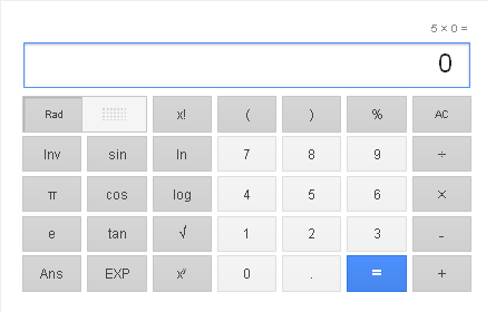 Calculator - Google Search Tips and Tricks
