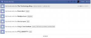 Facebook Graph Search Suggestions