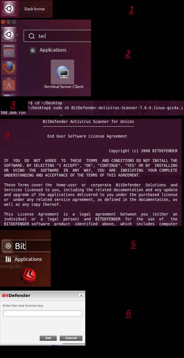 how to install bitdefender antivirus for ubuntu - all guide in one screenshot-infographic
