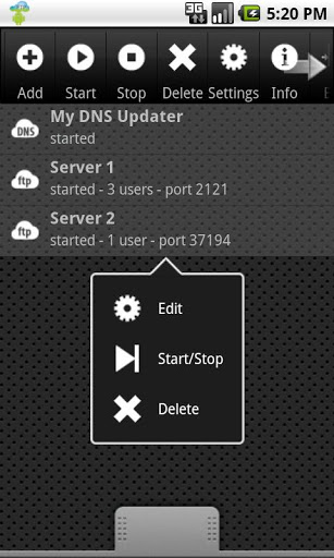 FTP Server - android apps for IT students