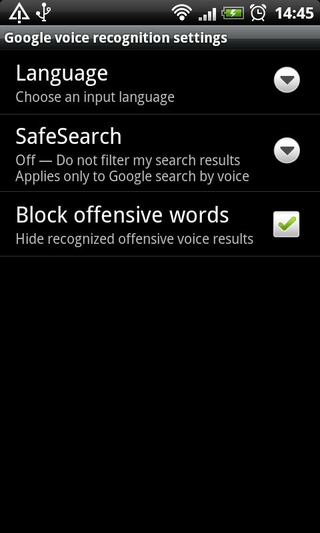 block offensive words in android OS
