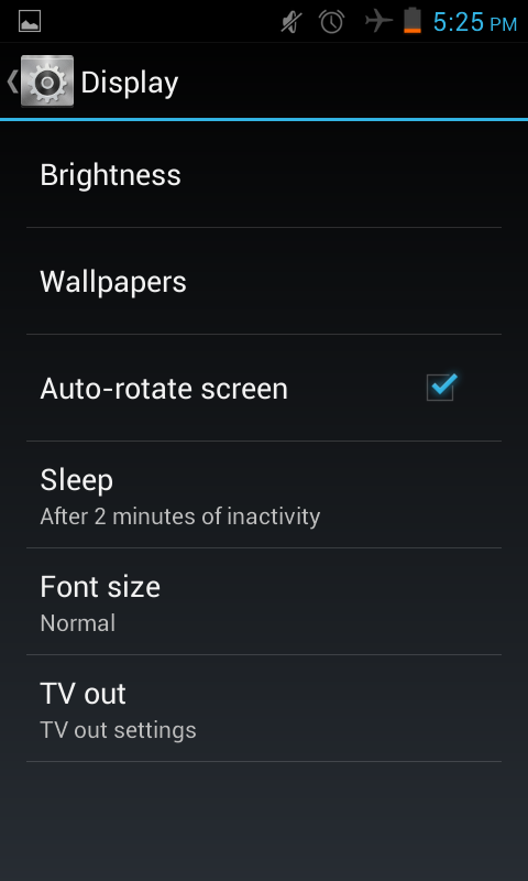 change auto rotate settings in the Jelly bean