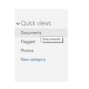 Documents and photos option in Hotmail ( Outlook )