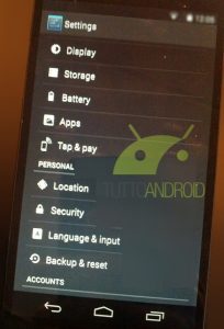 Android KitKat,Nexus 5 Leaked Photos - 2
