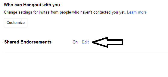 edit shared endorsements to stop google from using your personal info in advertisement