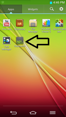 LG G2 super user apps after successful rooting