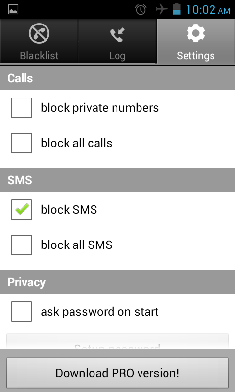 calls black list andorid app to block phone calls on android