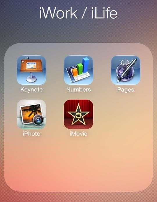 iWork apps