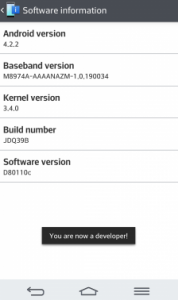 you are now a developer - LG G2 root