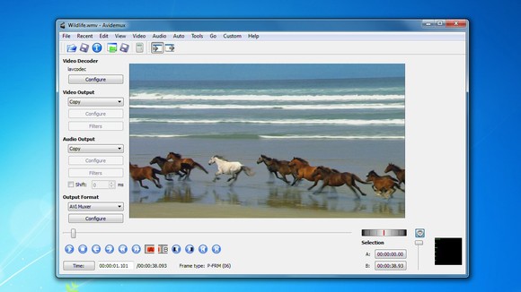 Avidemux video editor