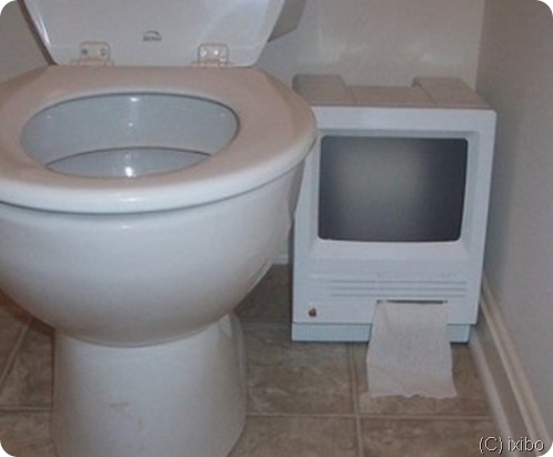 moniter in the toilet